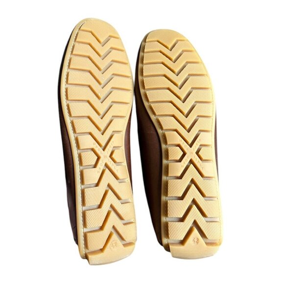 TED BAKER London Men's Tan Leather Penny Slip On Loafers US 8.5 - Picture 6 of 7